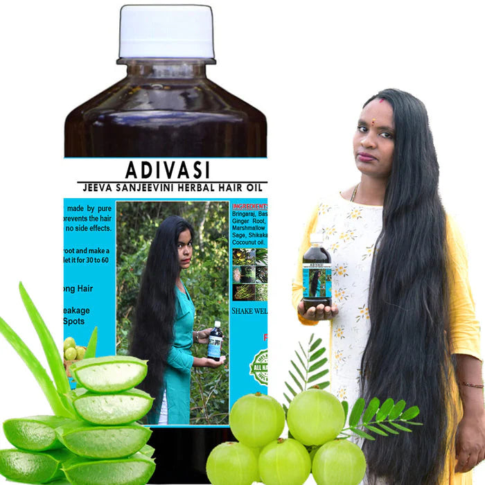 Adivasi Jeeva Sanjivani Herbal Hair Oil (Pack of 2)