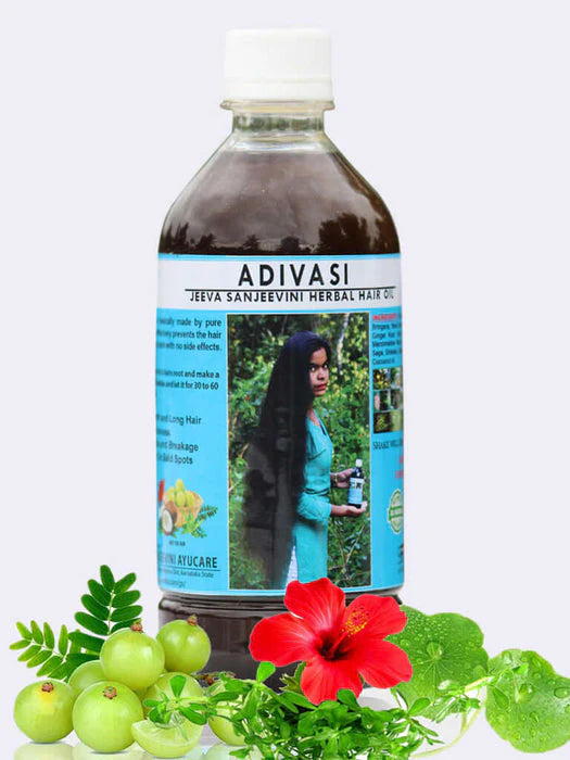 Adivasi Jeeva Sanjivani Herbal Hair Oil (Pack of 2)